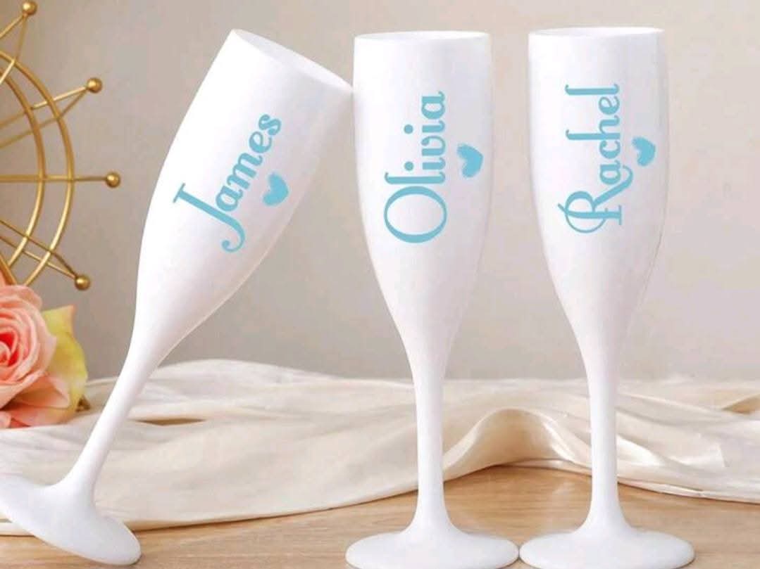 Personalised Champagne Flutes